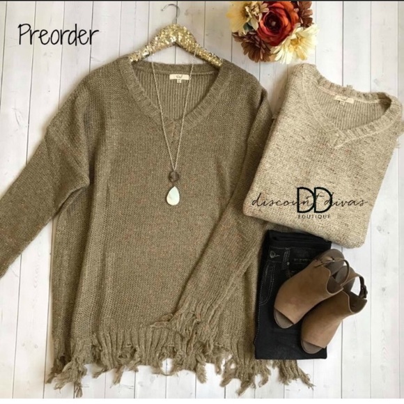 easel Sweaters - Oversized Sweater (Beige, shown on right)